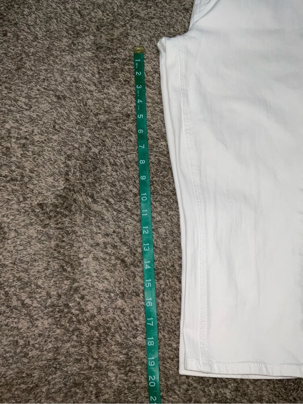 Seven7 White Skinny cropped Capri Denim Jeans Size 10